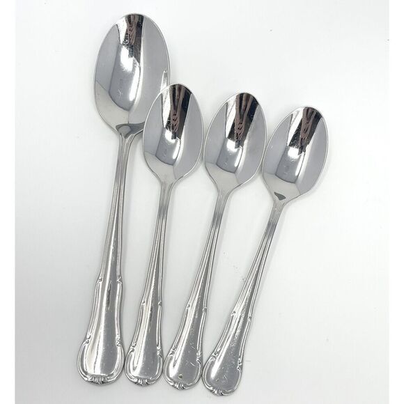 Wmf Cromargan Dorset Barock 3 Teaspoons 6 1/8” Serving Table Spoon 7.75” - Picture 1 of 6